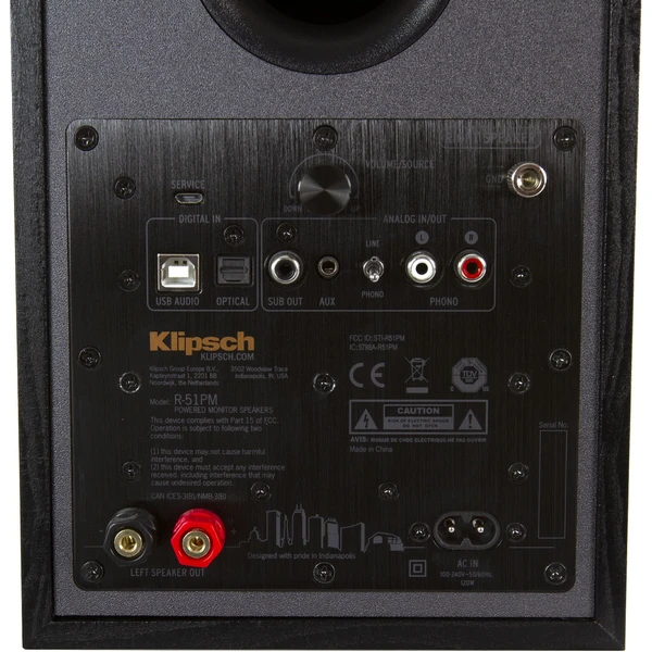 Klipsch R-51 aktivní reproduktory černé - Reproduktory - Obrázek F75L000K01