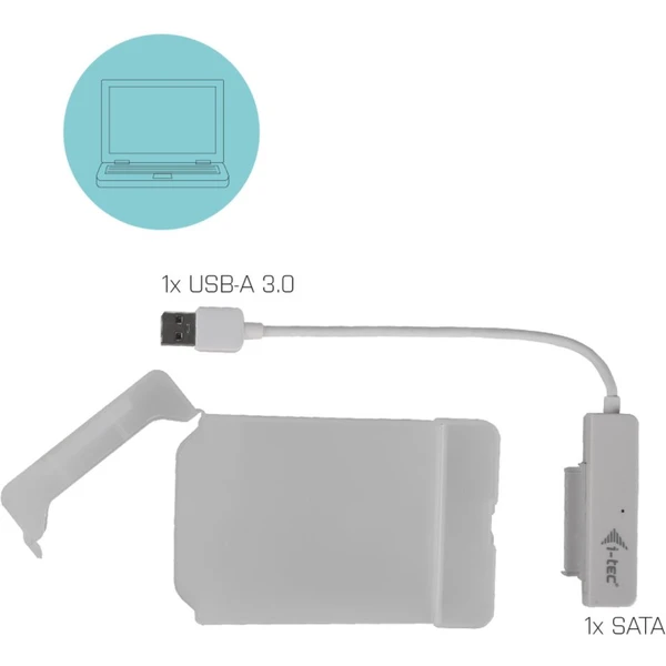 i-tec MYSAFE Easy 2,5' USB 3.0 bílý - Externí boxy - Obrázek F7KWE00101