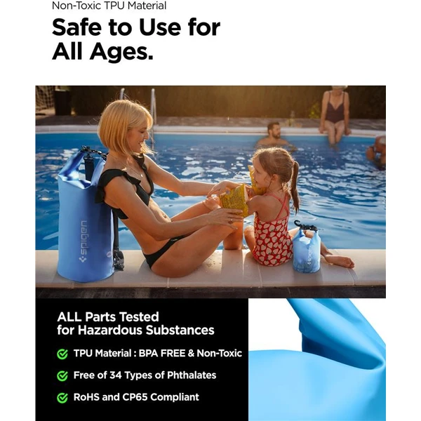 Spigen Aqua Shield WaterProof Dry Bag 20L + 2L A630 modrý - Pouzdra - Obrázek F7N5000701