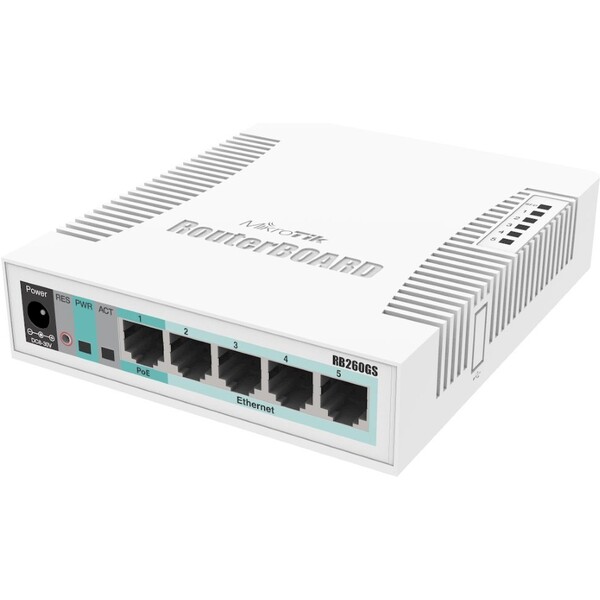 Mikrotik CSS106-5G-1S Bílá