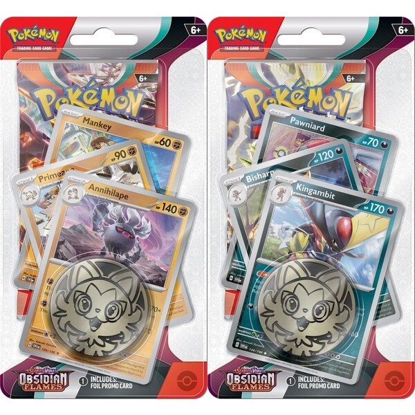 Blackfire Pokémon TCG Scarlet & Violet Obsidian Flames Premium Checklane Blister booster