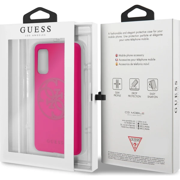 Guess 4G Tone Logo kryt Samsung Galaxy S20 fuchsiový - Pouzdra - Obrázek F81N200301