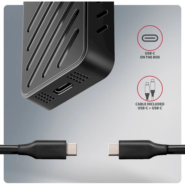 AXAGON EEM2-20G externí SSD disk černý - Externí boxy - Obrázek F84D000L01