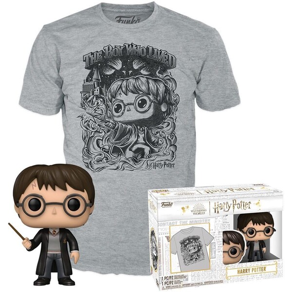 Funko POP! & Tee Box: Harry Potter - Harry Potter M