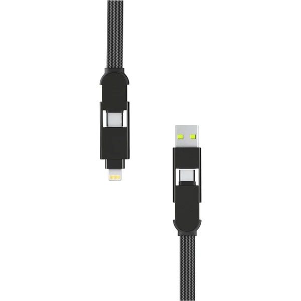 Rolling Square inCharge XL 6v1 napájecí kabel 100W 0,3m černý - Kabely a redukce - Obrázek F88K000K01
