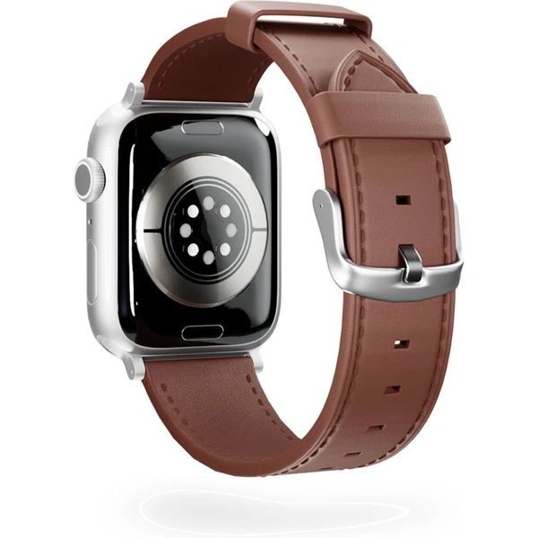 Epico Watch kožený řemínek pro Apple Watch 38/40/41/42mm hnědý - Řemínky - Obrázek F8C9000K01