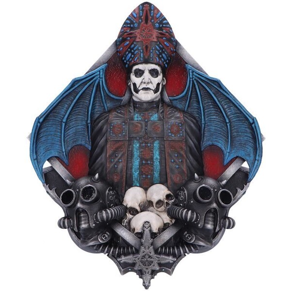Nástěnná plaketa Nemesis Now Ghost - Papa Emeritus IV 29,5 cm
