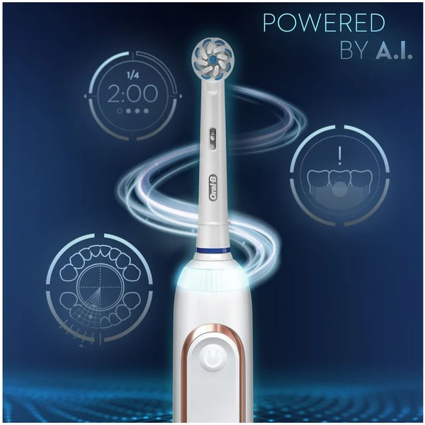 Oral-B Genius X 20100S chytrý zubní kartáček růžově zlatý - Zubní kartáčky - Obrázek F8FW400301