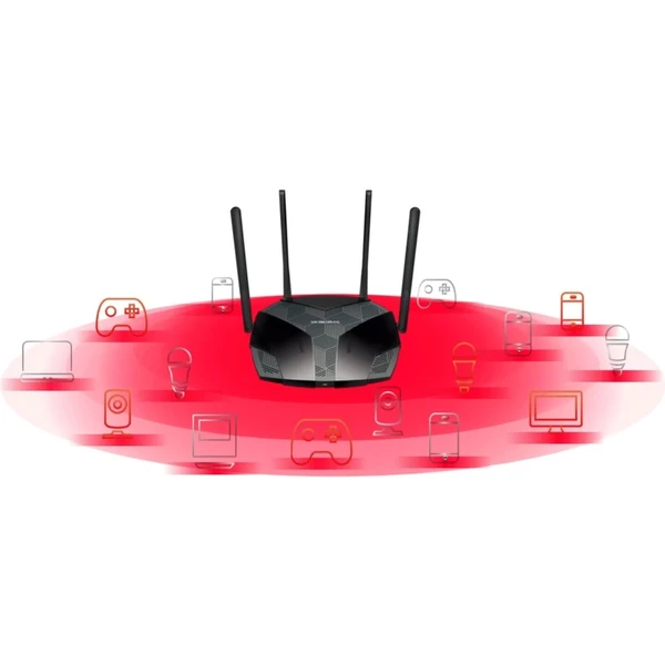 Mercusys MR80X Wi-Fi 6 router černý - Routery - Obrázek F9ETF00101