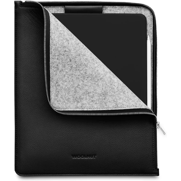 Woolnut Leather Folio kožené pouzdro iPad Pro 12,9"/iPad Pro 13"/iPad Air 13" černé - Pouzdra - Obrázek F9LR100501