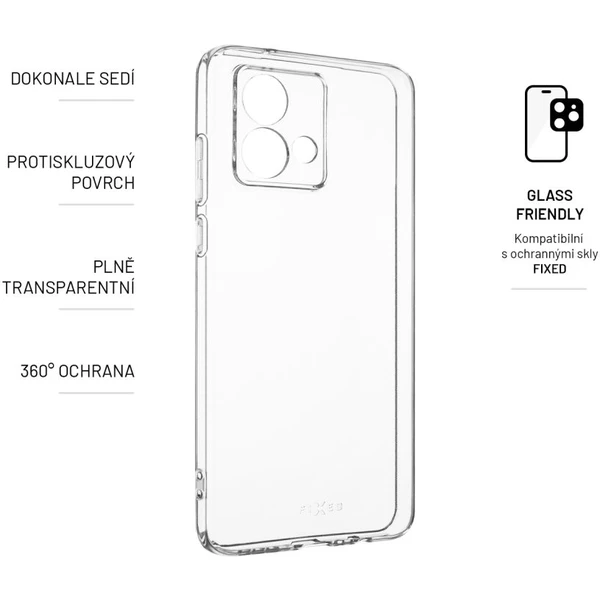 FIXED TPU kryt Motorola Moto G84 čirý - Pouzdra - Obrázek F9M0000J01