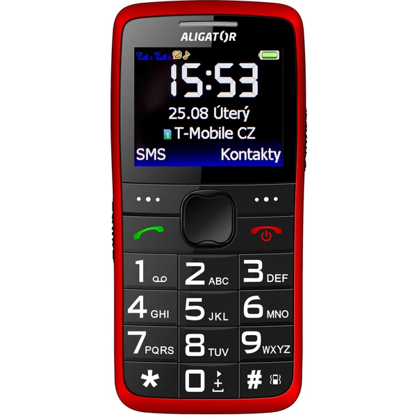 ALIGATOR A675 Senior červený + stolní nabíječka - Mobilní telefony - Obrázek F9PL600301