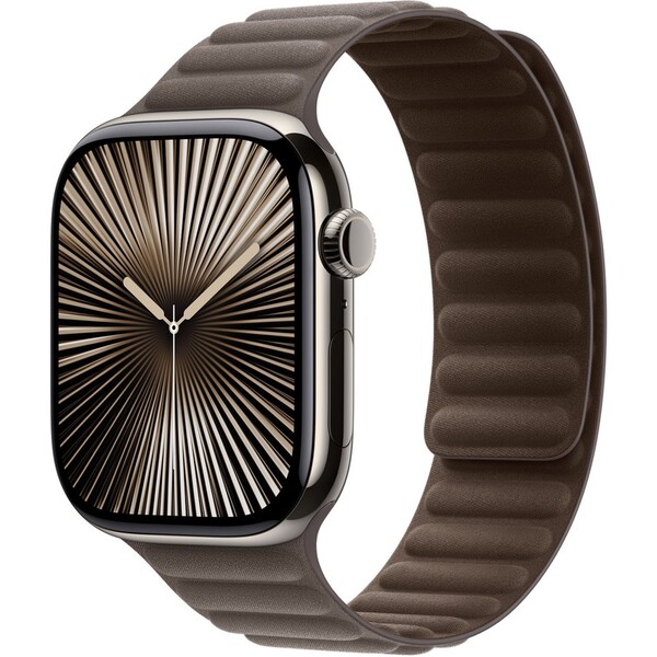 Apple Watch 46mm šedohnědý magnetický tah - M/L MXWX3ZM/A