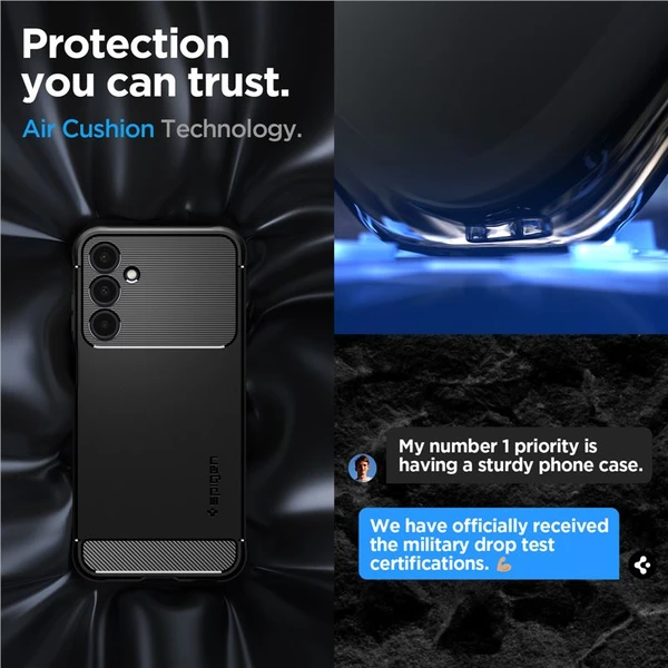 Spigen Rugged Armor kryt Samsung Galaxy A25 5G matně černý - Pouzdra - Obrázek F9V3000N01