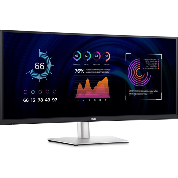 Dell P3424W Stříbrná