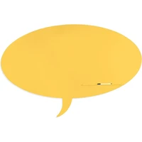 Rocada Skin Shape Talk 6441-1023 magnetická tabule žlutá dopravní RAL 1023 - Magnetické tabule