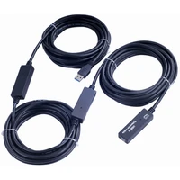 PremiumCord USB-A/USB-A prodlužovací kabel 20m černý - Kabely a redukce