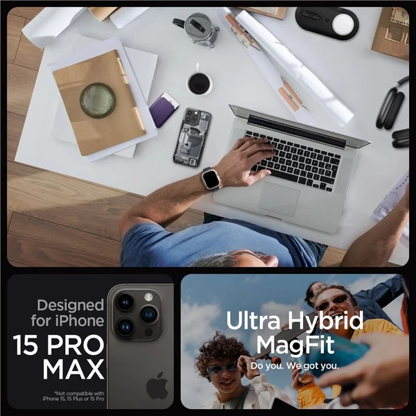 Spigen Ultra Hybrid MagFit kryt iPhone 15 Pro Max zero one - Pouzdra - Obrázek FAS8000601