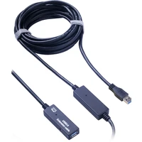 PremiumCord USB-A/USB-A prodlužovací kabel 10m černý - Kabely a redukce
