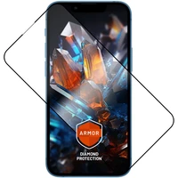 FIXED Armor prémiové tvrzené sklo s aplikátorem Apple iPhone 13 Mini černé - Ochranné folie a skla