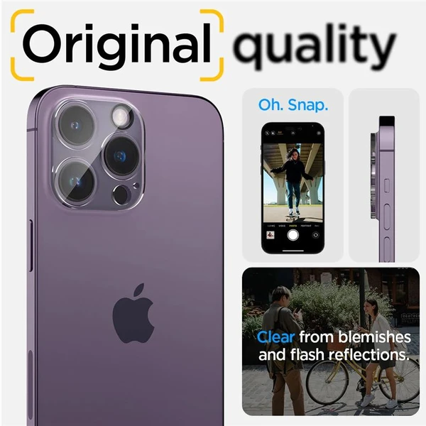 Spigen Glass Optik 2 Pack skla na fotoaparát iPhone 14 Pro/iPhone 14 Pro Max - Ochranné folie a skla - Obrázek FBK0000N01