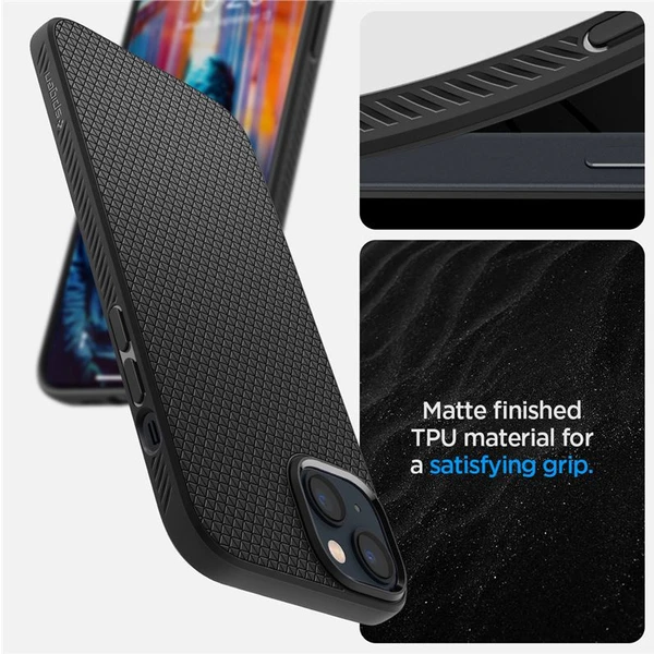 Spigen Liquid Air kryt iPhone 14 černý - Pouzdra - Obrázek FC3H300401