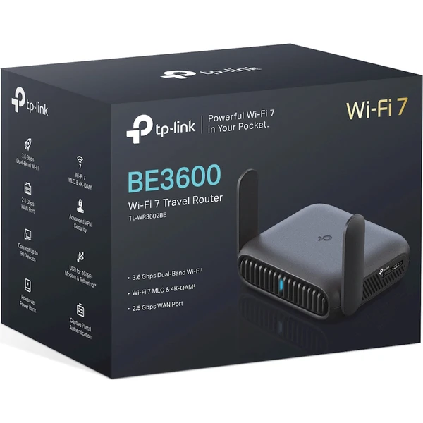 TP-Link TL-WR3602BE   Wi-Fi 7 router černý - Routery - Obrázek FC9P000K01
