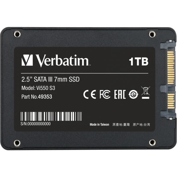 Verbatim Vi550 S3 SSD 2.5" 1TB - SSD disky - Obrázek FCKK100501