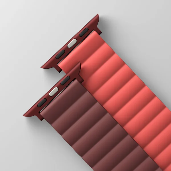 UNIQ Revix oboustranný řemínek pro Apple Watch 42/41/40/38mm Burgundy (kaštanový/korálový) - Řemínky - Obrázek FDHMF00101