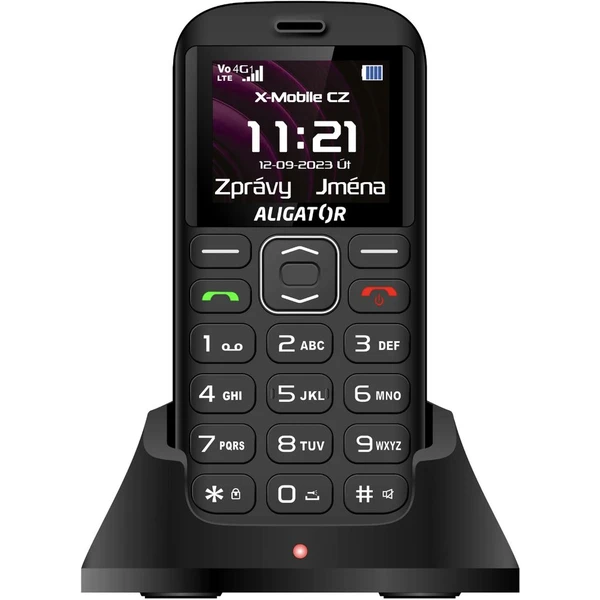 Aligator A720 4G Senior + nabíjecí stojánek černý - Mobilní telefony - Obrázek FDP0000L01