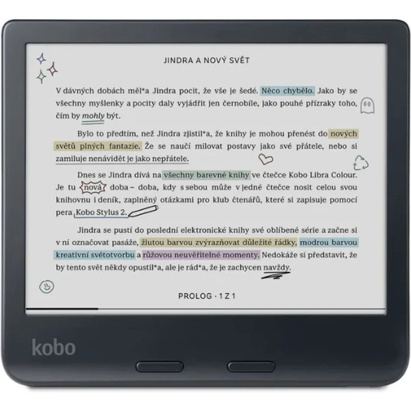 Kobo Libra Colour čtečka & stylus bundle černá - Čtečky elektronických knih - Obrázek FFJG000K01