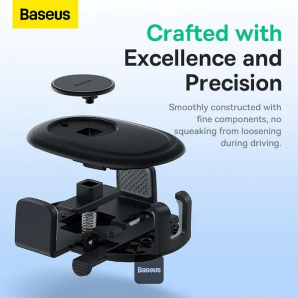 Baseus UltraControl Lite Series držák do auta s přísavkou černý - Držáky - Obrázek FG9R000K01