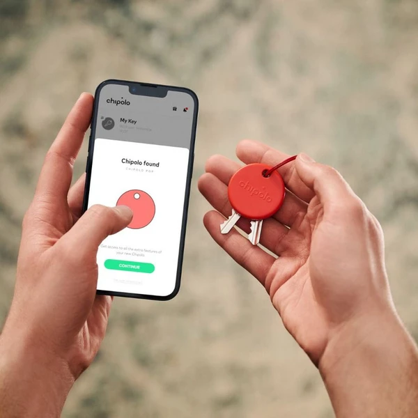 Chipolo POP Bluetooth lokátor červený - Lokátory - Obrázek FGIE000O01