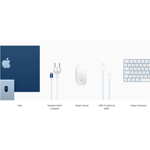 Apple iMac 24" (2021) / 8GPU / 256GB modrý - All-in-one - Obrázek FGQT000501