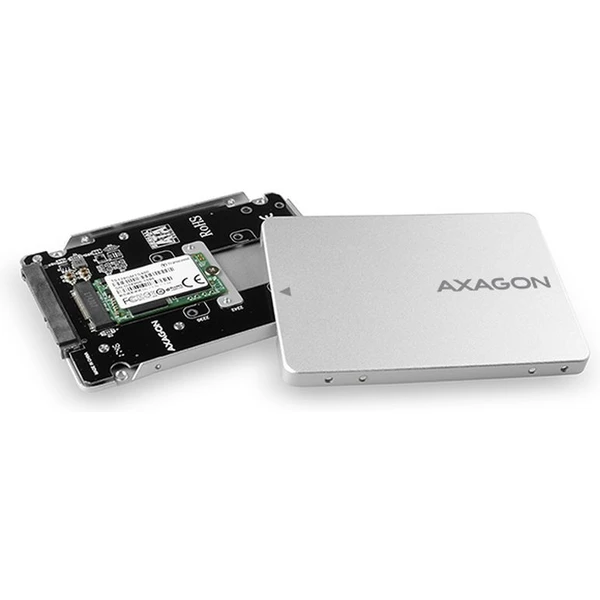 AXAGON RSSM2SD SATA M.2 SATA SSD interní 2.5' ALU box - Rámečky na disky - Obrázek FH7HF00101