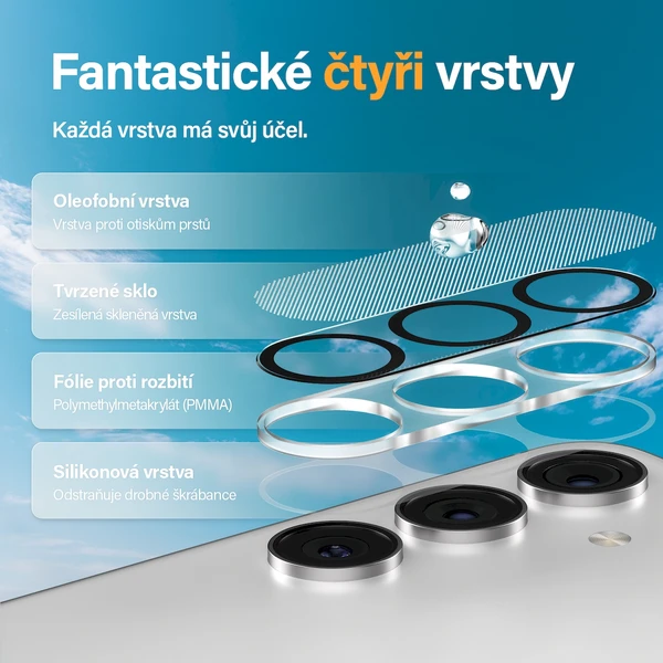 PanzerGlass Camera Protector Samsung Galaxy S24/S23/S23+ - Ochranné folie a skla - Obrázek FHC1000O01