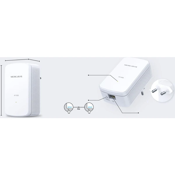 Mercusys MP500 powerline sada - Powerline - Obrázek FIR7300401
