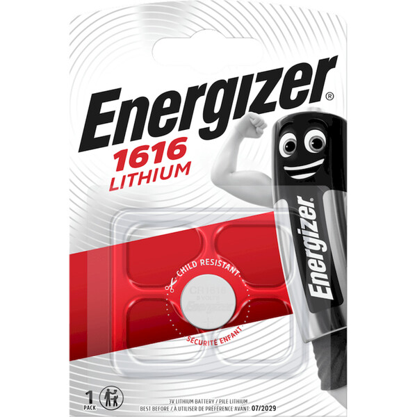 Energizer CR 1616 lithiová knoflíková baterie Stříbrná