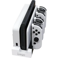 iPega 9186 nabíjecí stanice pro Nintendo Switch a Joy-con bílá/černá - Nabíječky