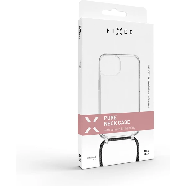 FIXED Pure Neck kryt s černou šňůrkou na krk pro Apple iPhone 7/8/SE (2020/2022) - Pouzdra - Obrázek FKQ1000601