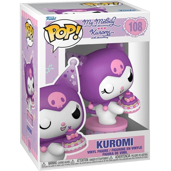 Funko POP! #108 Sanrio: Hello Kitty & Friends - Kuromi with Cake - Funko POP! - Obrázek FLIK000K01