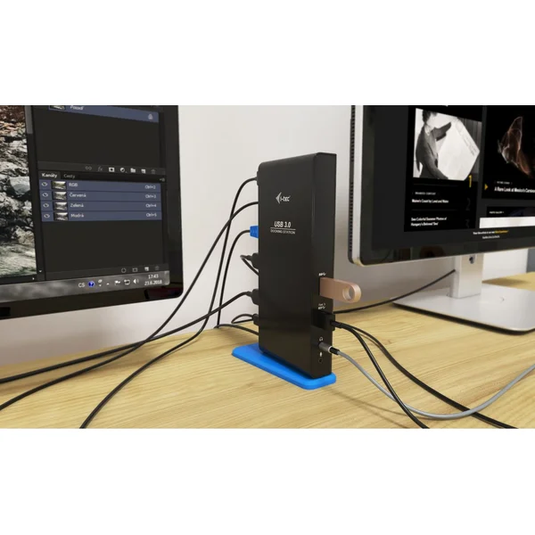 i-tec USB 3.0/USB-C Dual HDMI Docking Station - Dokovací stanice - Obrázek FLPN200401