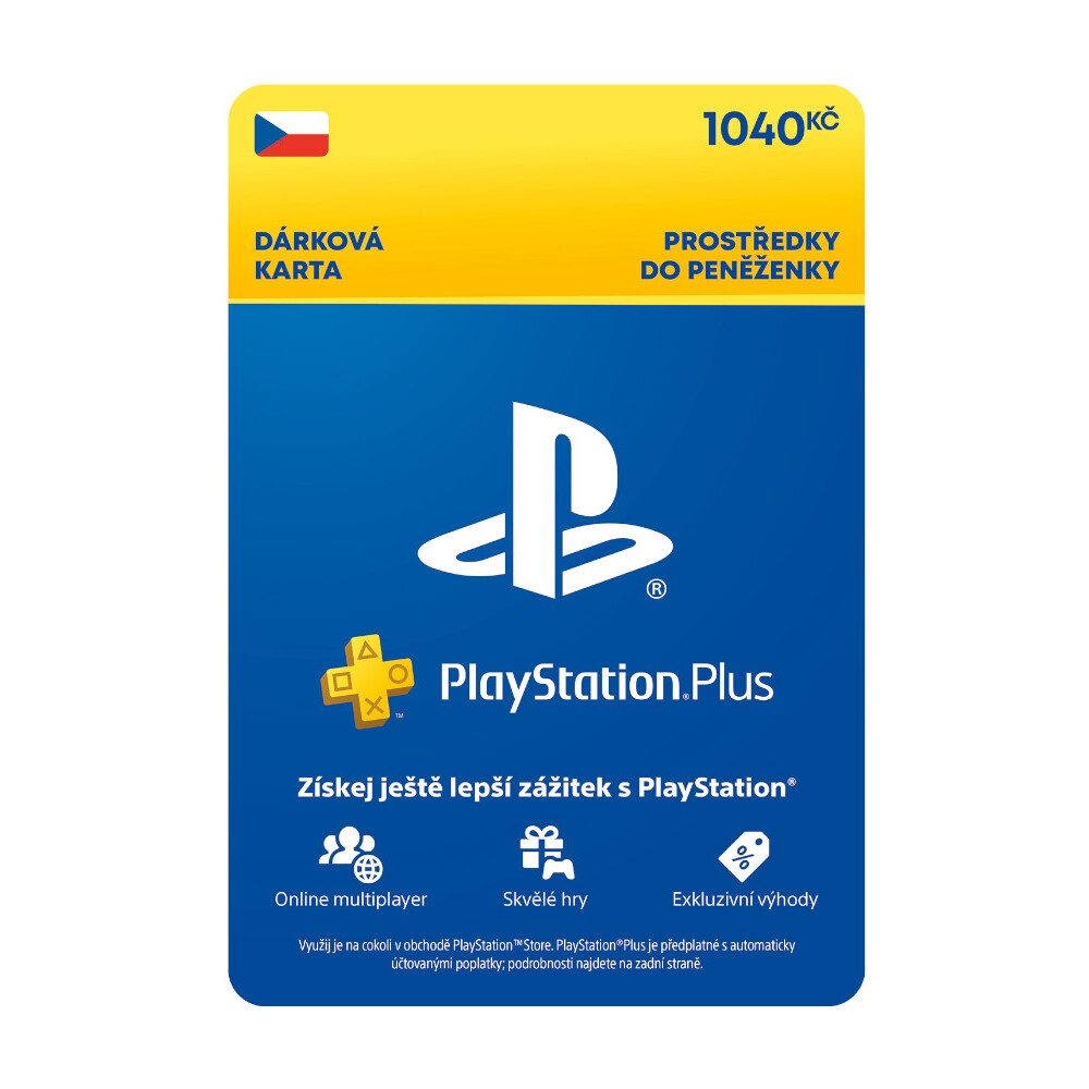 PlayStation Plus Extra - kredit 1040 Kč (3M členství)