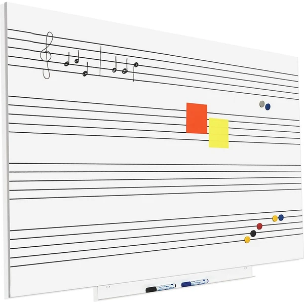 Rocada Skin Music 6421RMH magnetická tabule bílá - Magnetické tabule - Obrázek FMMN000K01