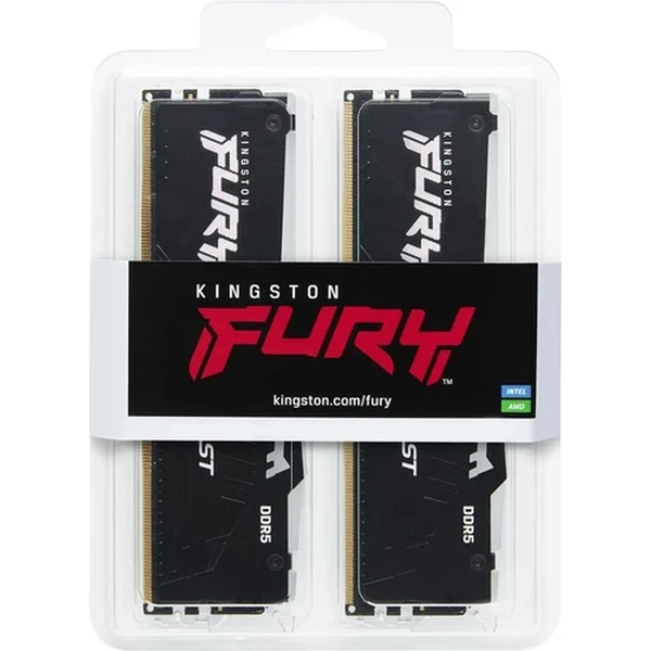 Kingston FURY Beast Black RGB DDR5 32GB 6000MT/s CL30 DIMM (2x16GB) EXPO/XMP - Operační paměti - Obrázek FN40000J01