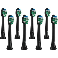 TrueLife SonicBrush Compact Heads Black Standard 8 Pack - Zubní kartáčky