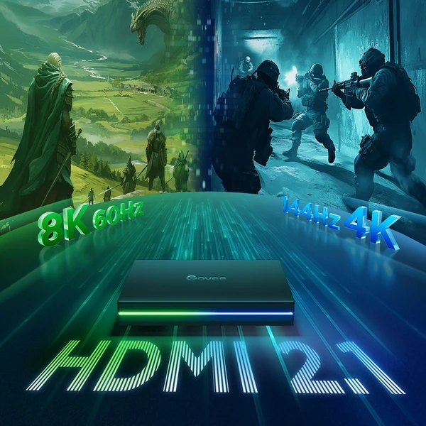 Govee AI Sync Box 2 Smart TV RGBICW podsvětlení 55-65 - Chytrá osvětlení - Obrázek FPKK000K01
