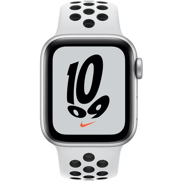 Apple Watch Nike SE GPS 40mm stříbrné s platinovým/černým sportovním řemínkem - Chytré hodinky - Obrázek FQQS600301