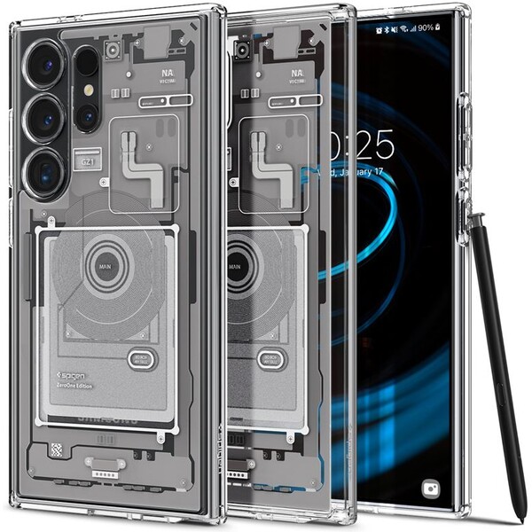 Spigen Ultra Hybrid kryt Samsung Galaxy S24 Ultra zero one bílý