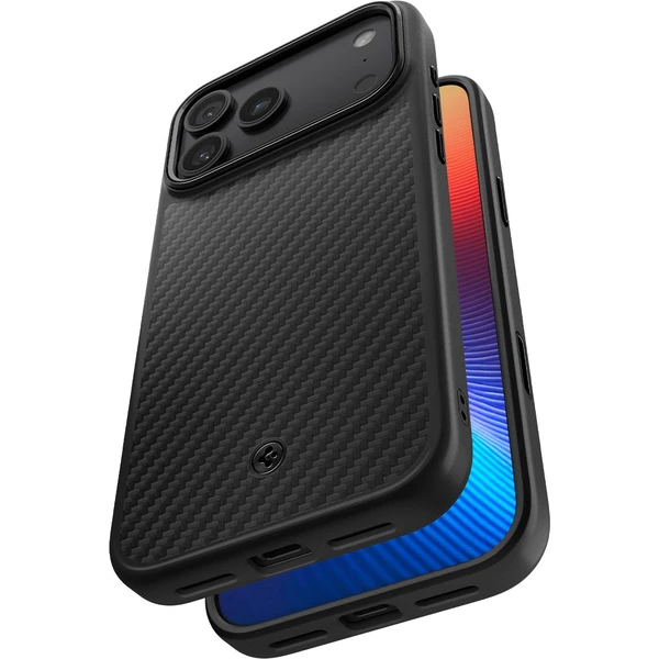 Spigen Enzo Aramid T kryt iPhone 17 Pro Max black - Pouzdra - Obrázek FSJH000K01